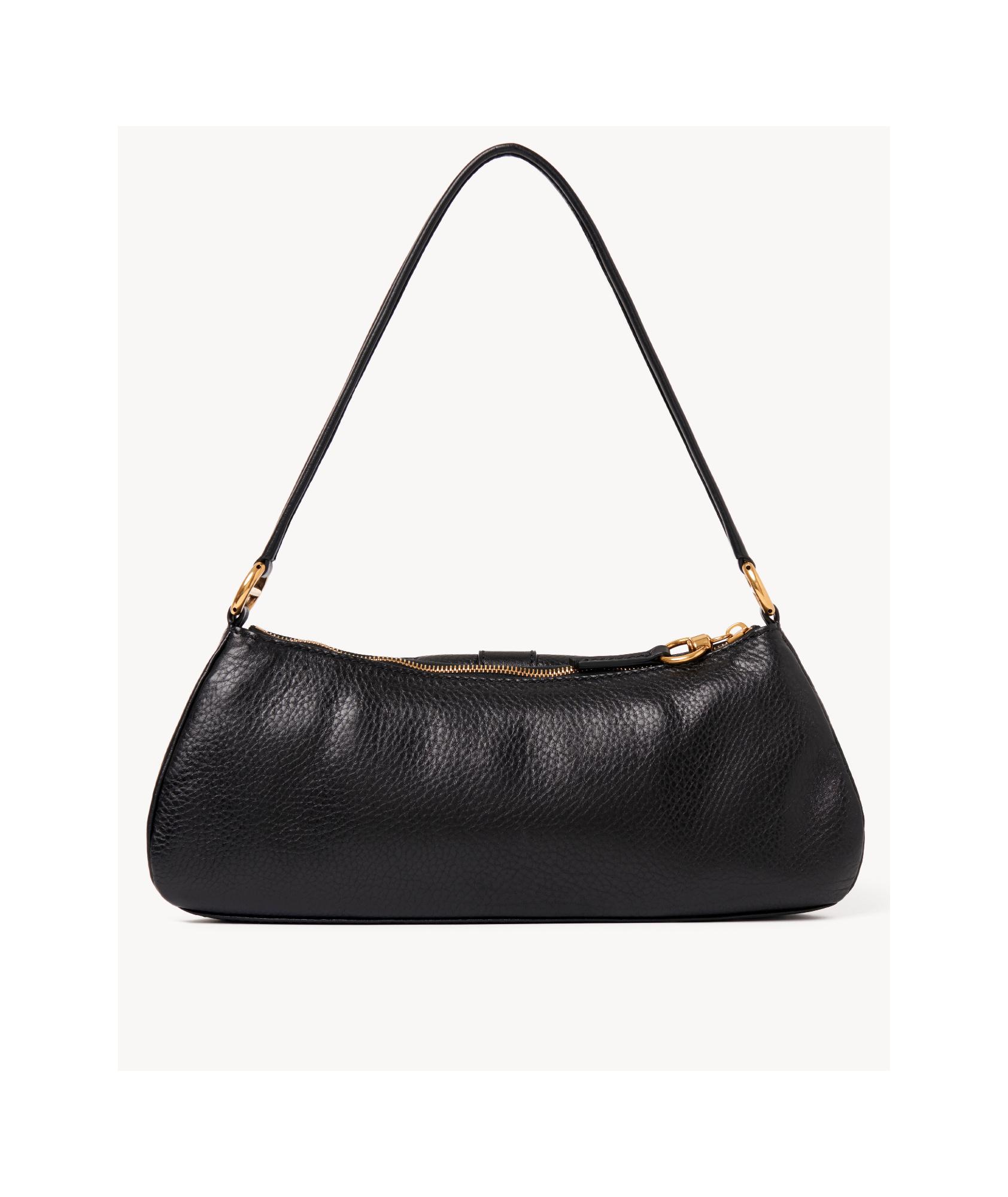CHLOÉ The 99 Embellished Textured-leather Shoulder Bag In Black Product Image