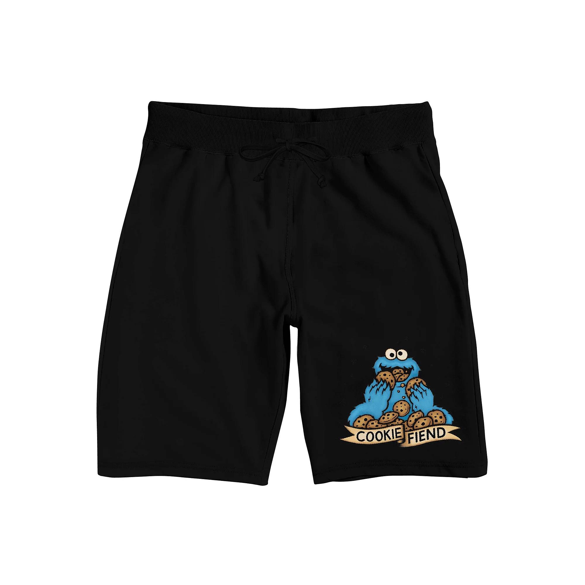Men's Sesame Street Cookie Monster Pajama Shorts,  Product Image