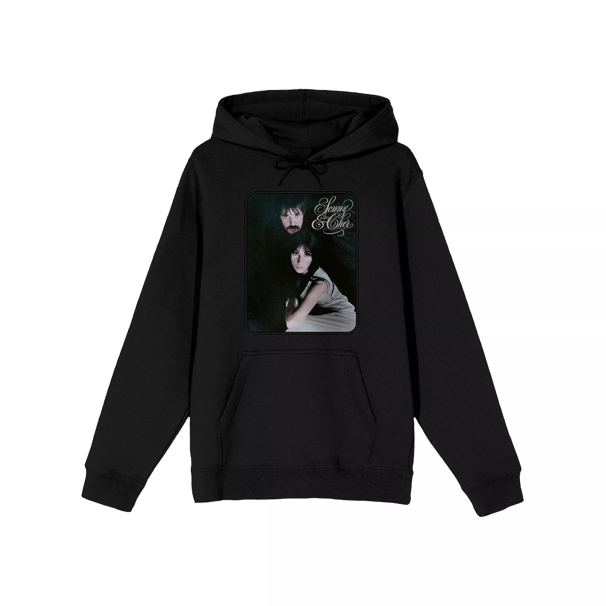 Men's Sonny & Cher The Two Of Us Graphic Hoodie, Size: XXL, Black Product Image