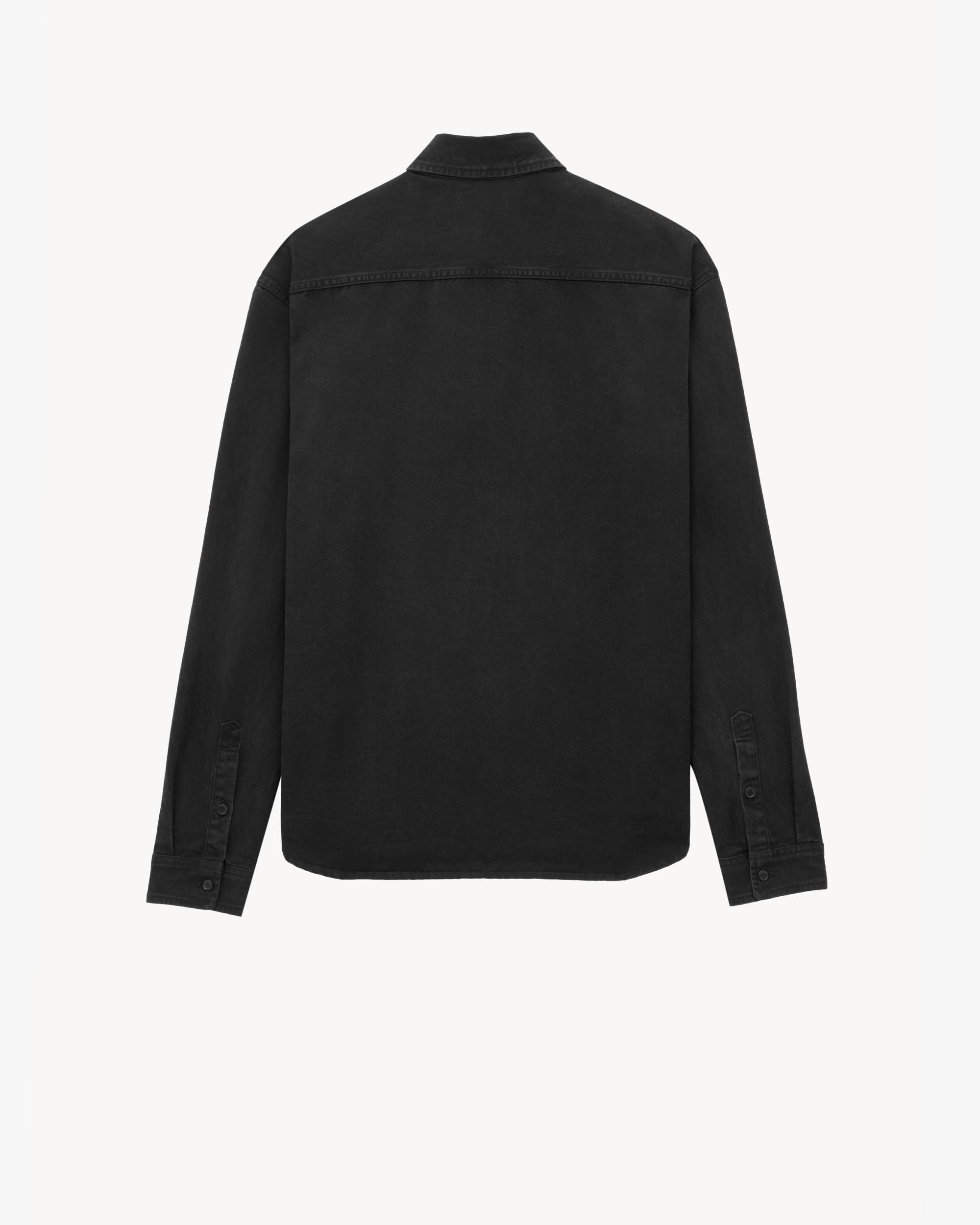 Cassandre Shirt in Raven Black Denim Product Image