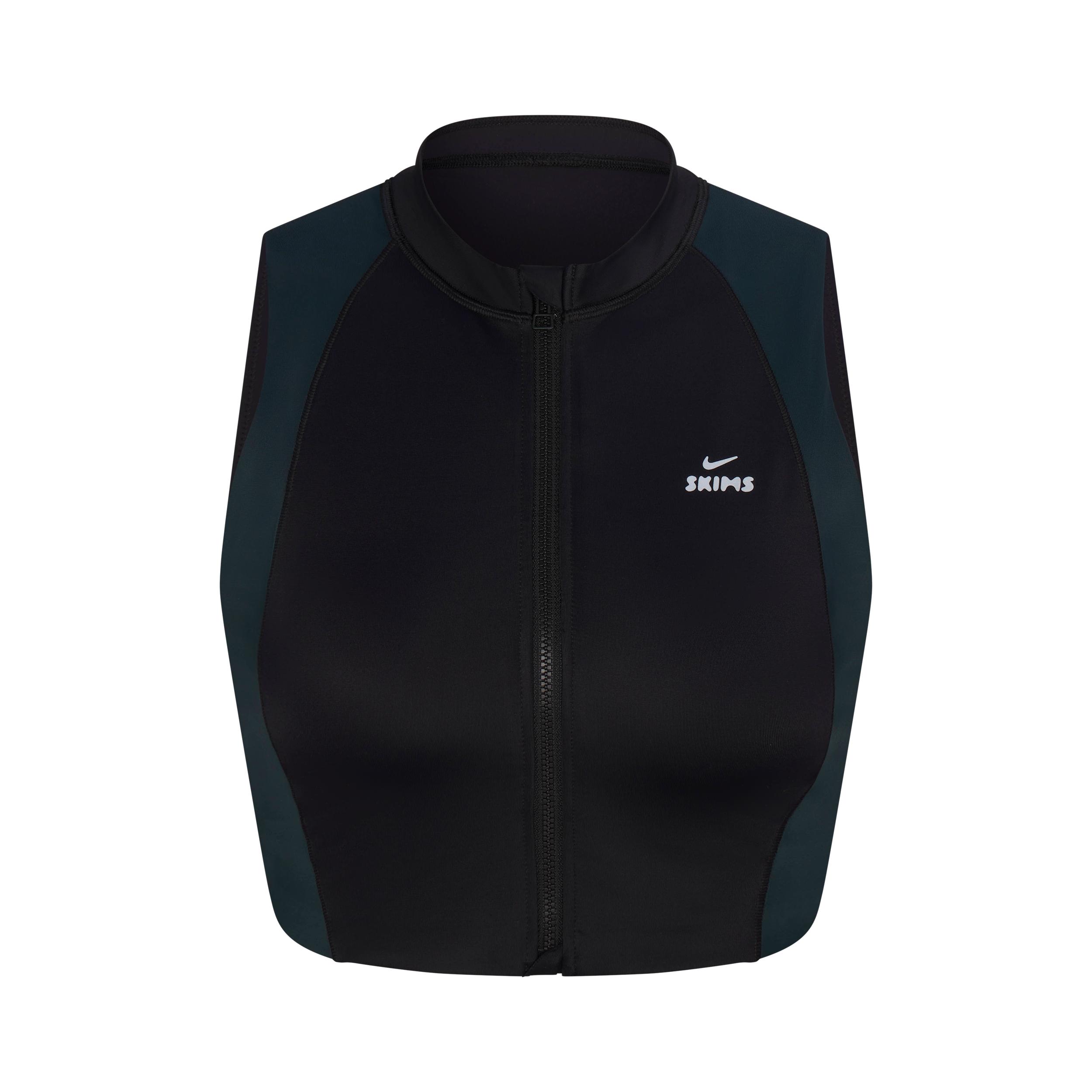 Nike Womens SKIMS Shine Front-Zip Bra | BABRA9497W-OBT Product Image