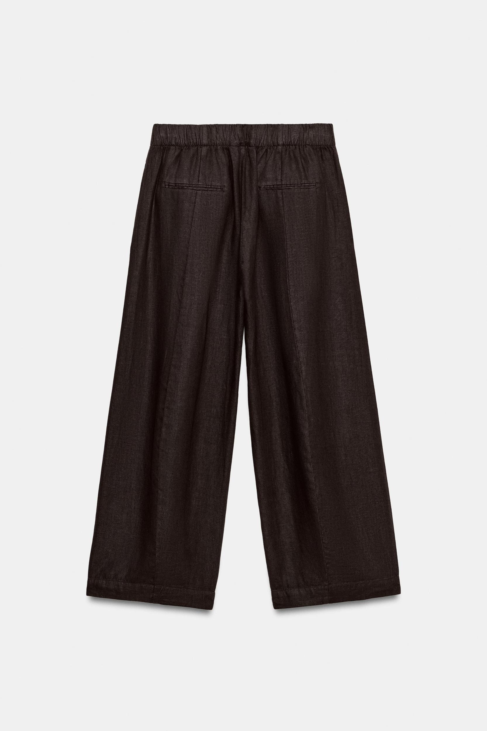 ZW COLLECTION LINEN BARREL PANTS Product Image