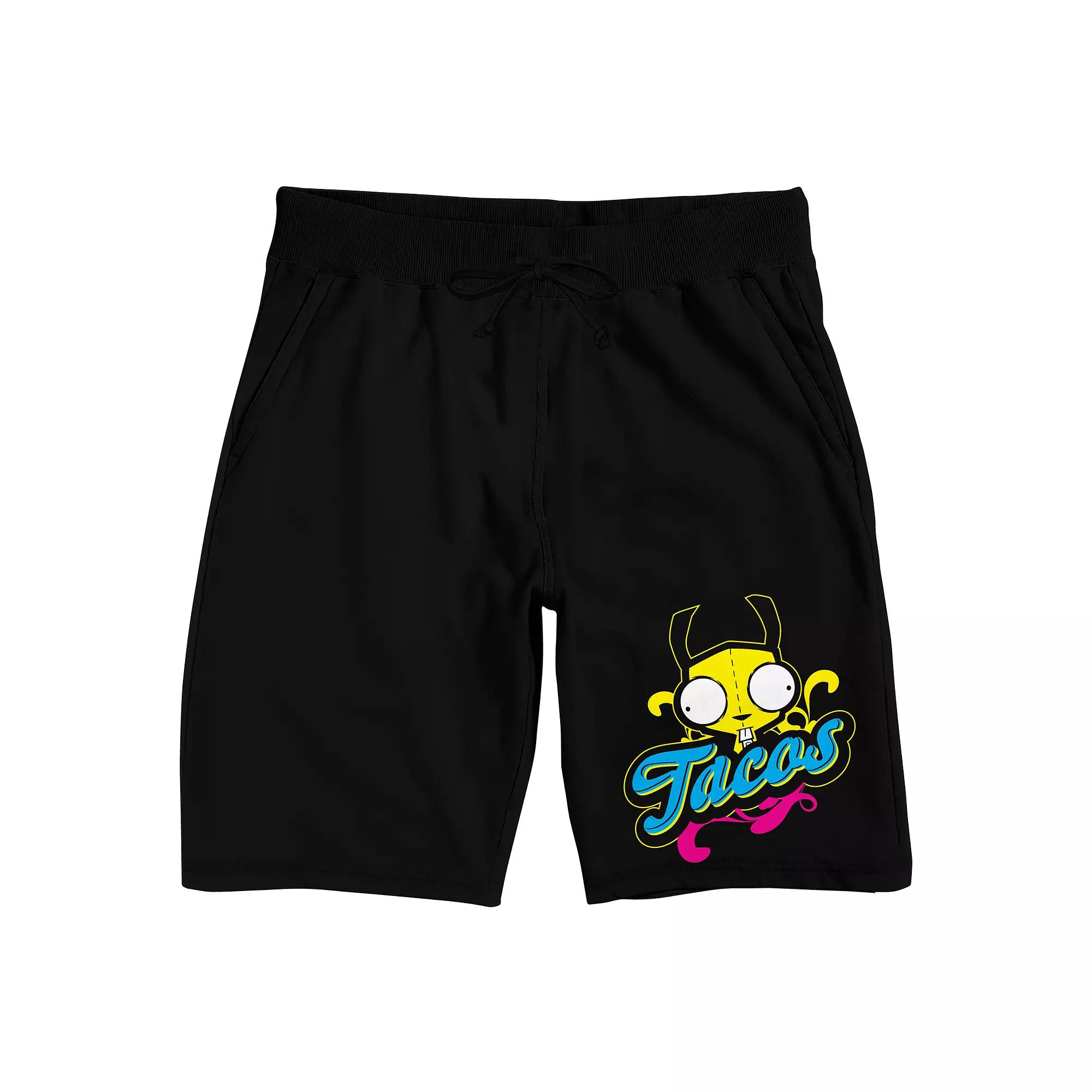 Men's Invader Zim GIR Tacos Pajama Shorts,  Product Image