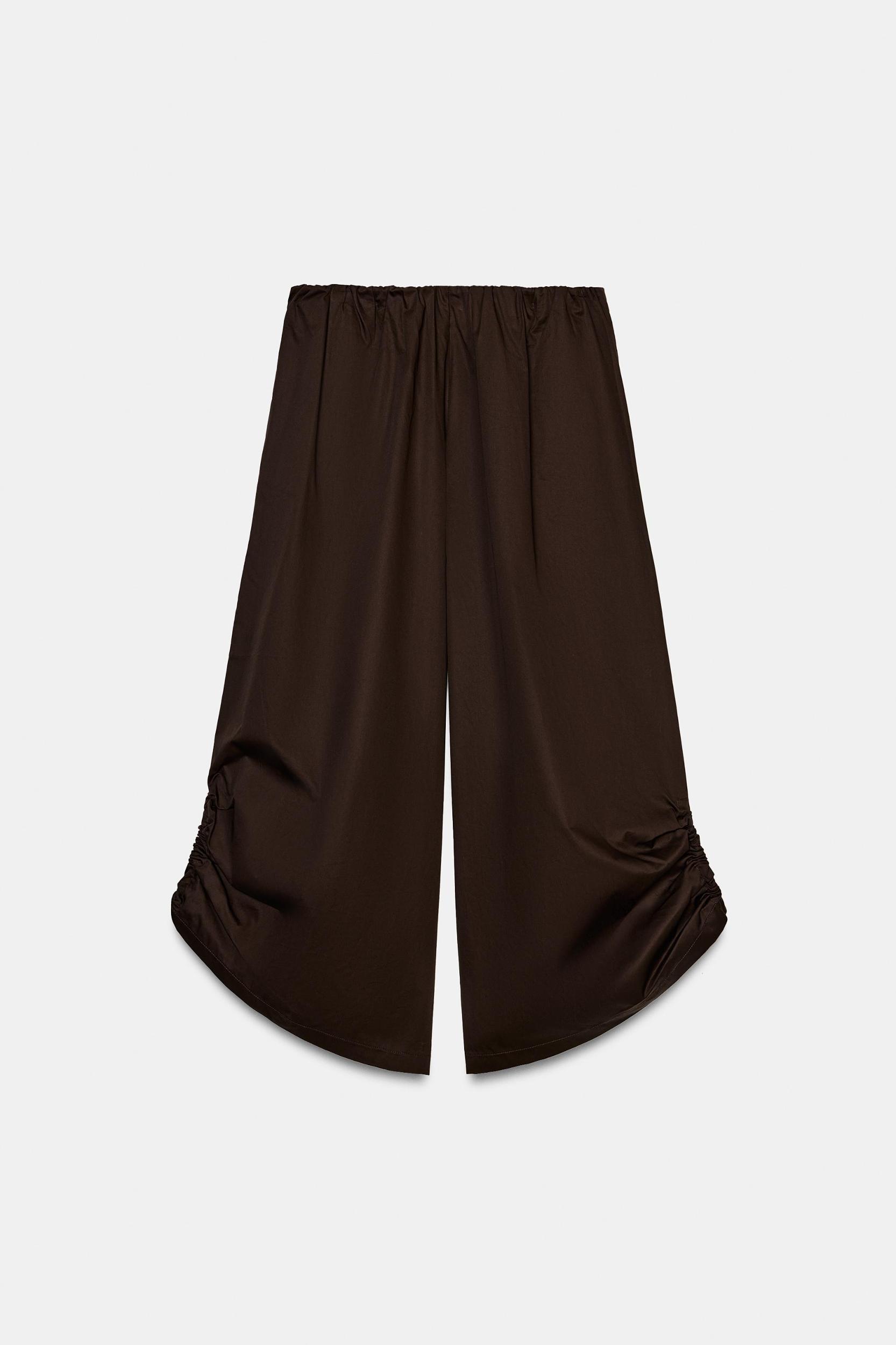 ADJUSTABLE HEM CULOTTE PANTS Product Image