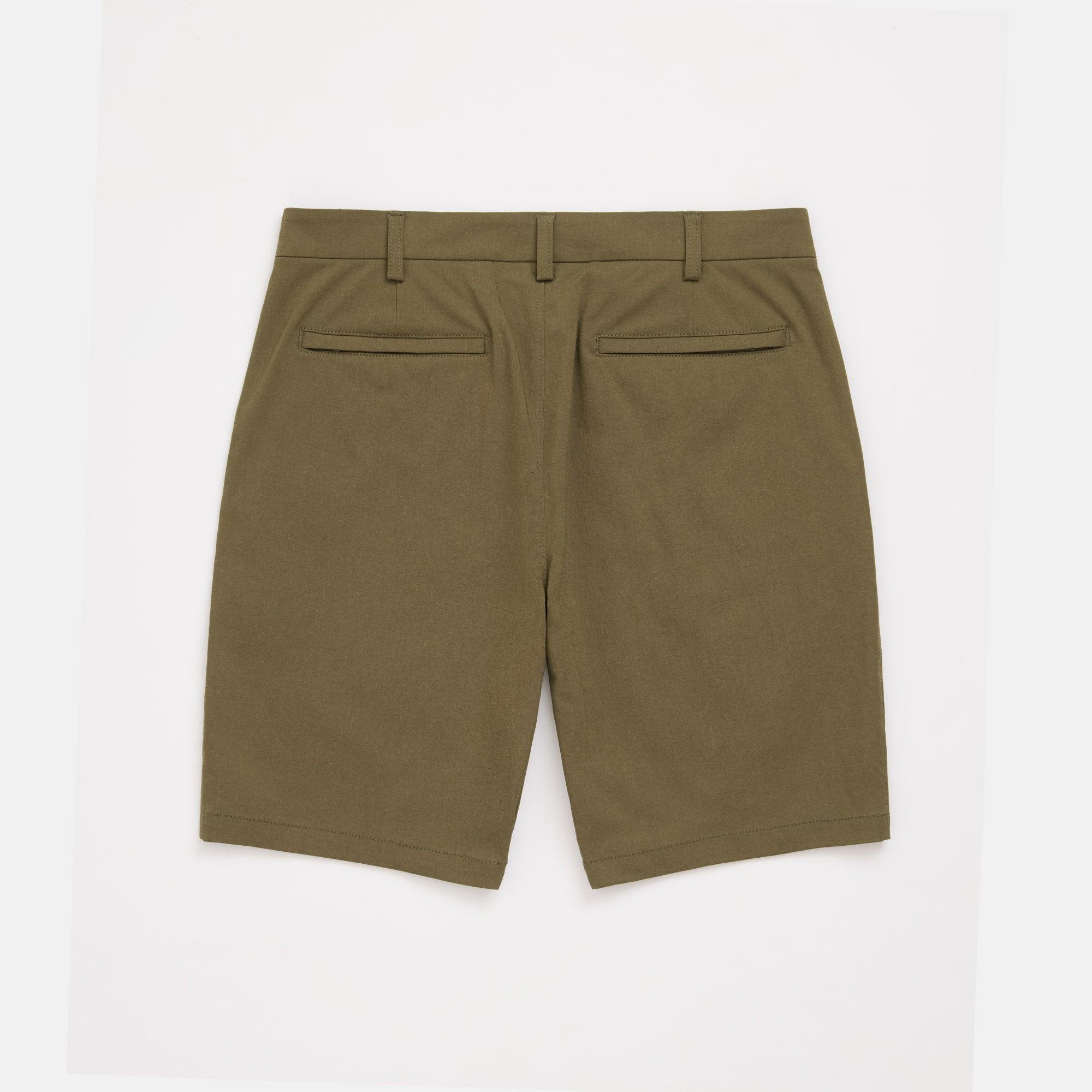 Merino Wool Stretch Tech Shorts | Olive Product Image