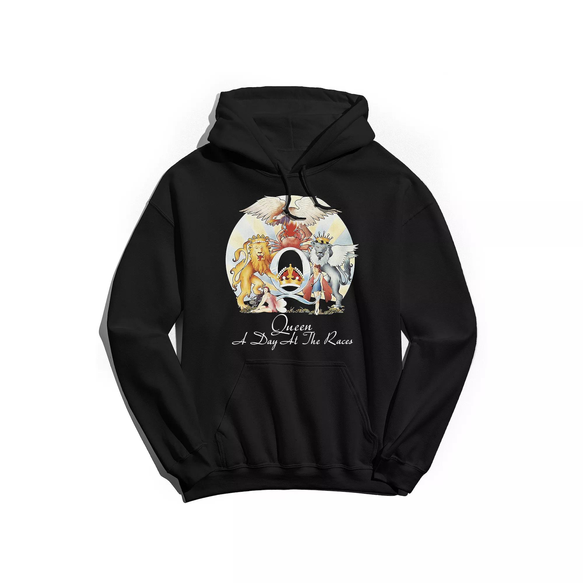 Men's Queen A Day at the Races Hoodie, Size: XL, Black Product Image