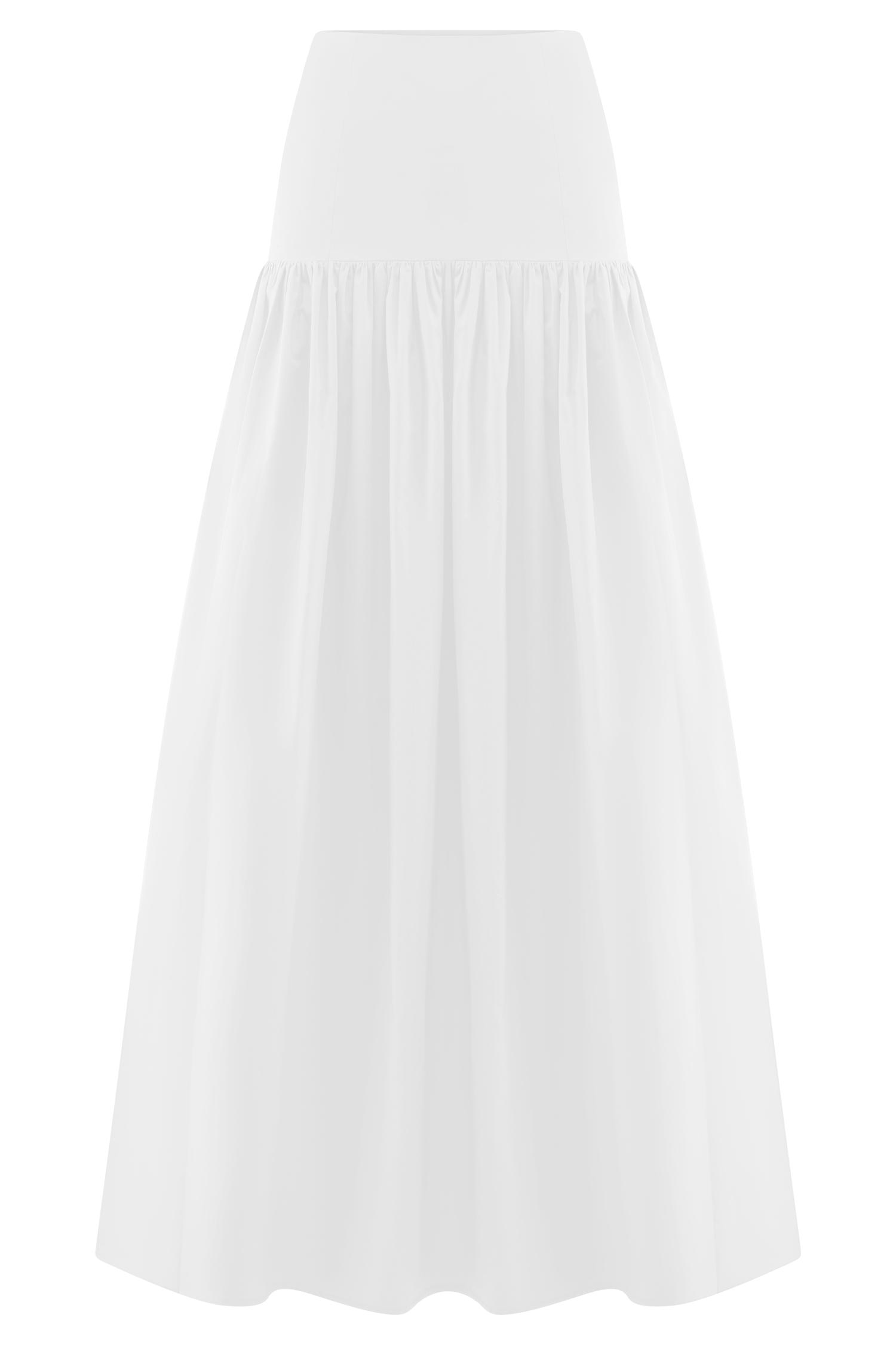 Autumn Maxi Skirt - White Product Image