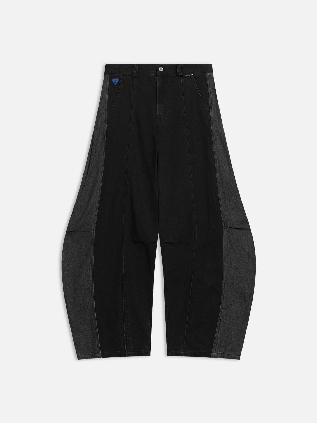 Aelfric Eden Corduroy Patchwork Super Baggy Barrel Jeans Product Image