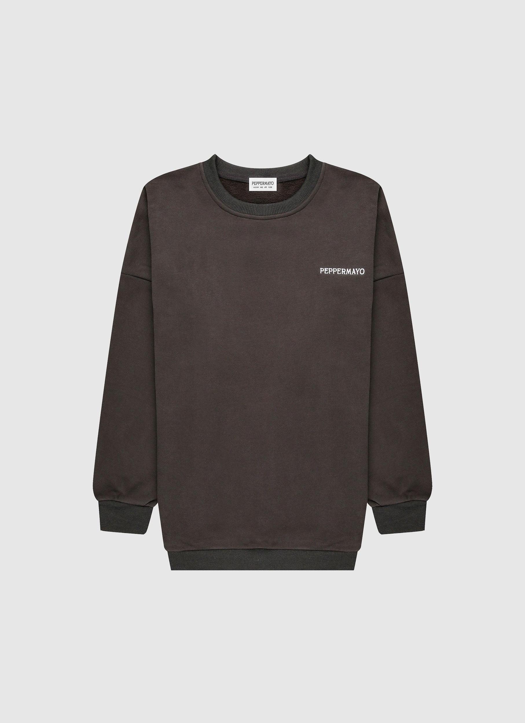 Signature Oversized Sweatshirt - Charcoal Product Image