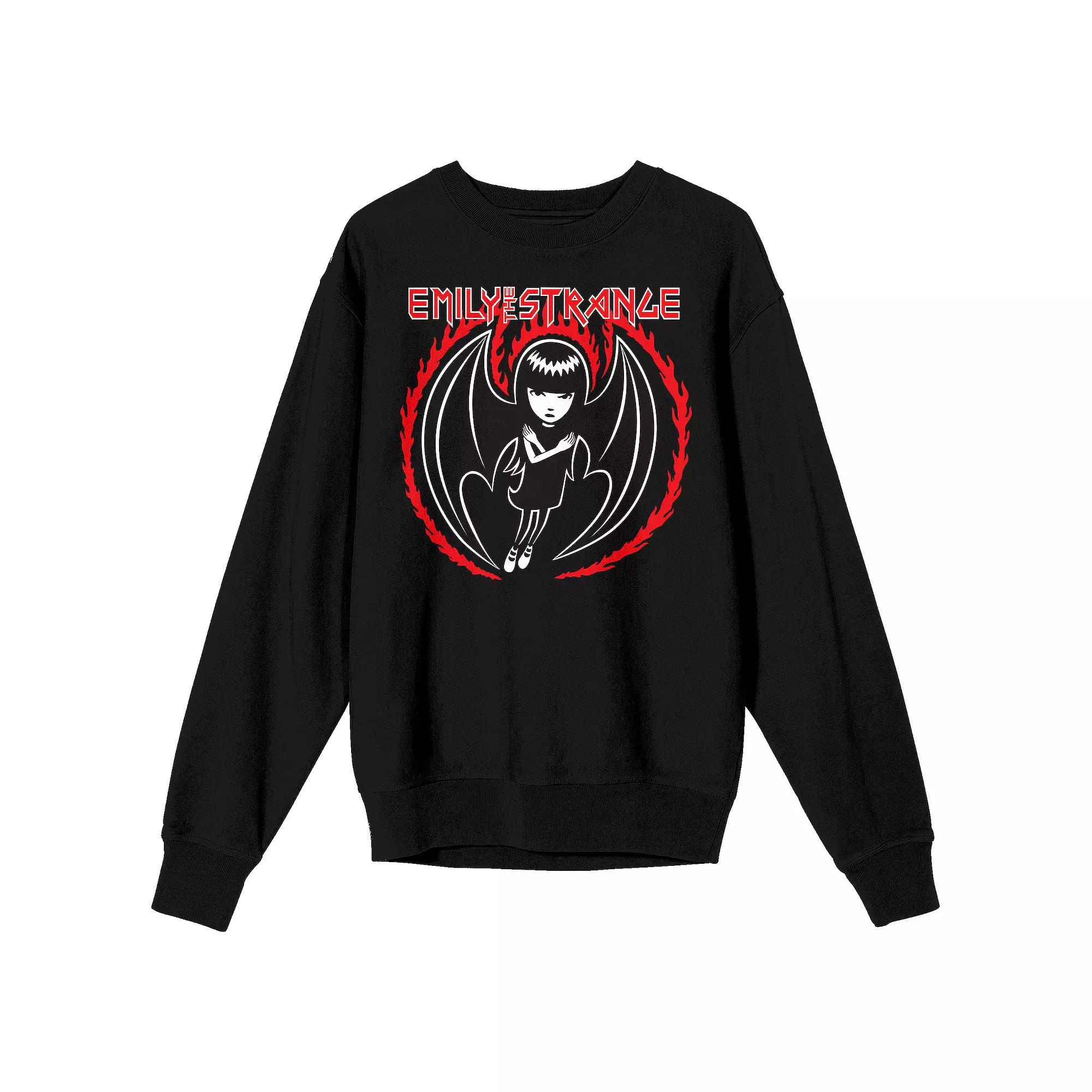 Men's Emily The Strange Character Sweatshirt, Size: Medium, Black Product Image