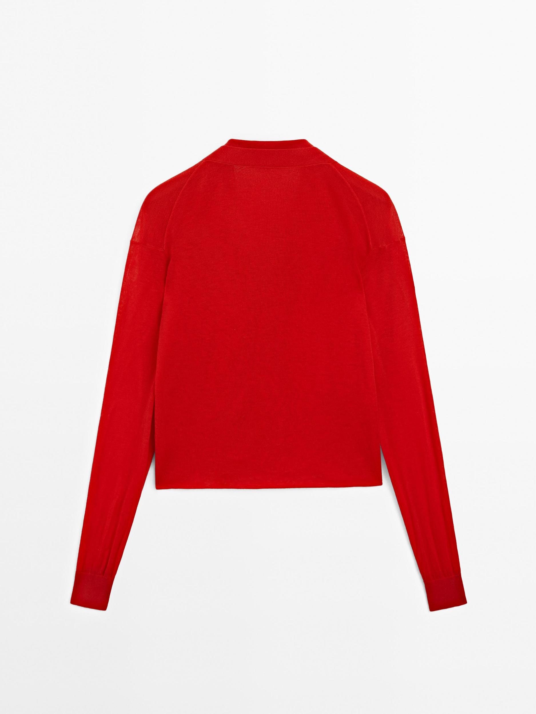 100% wool multi-way knit cardigan - STUDIO Product Image