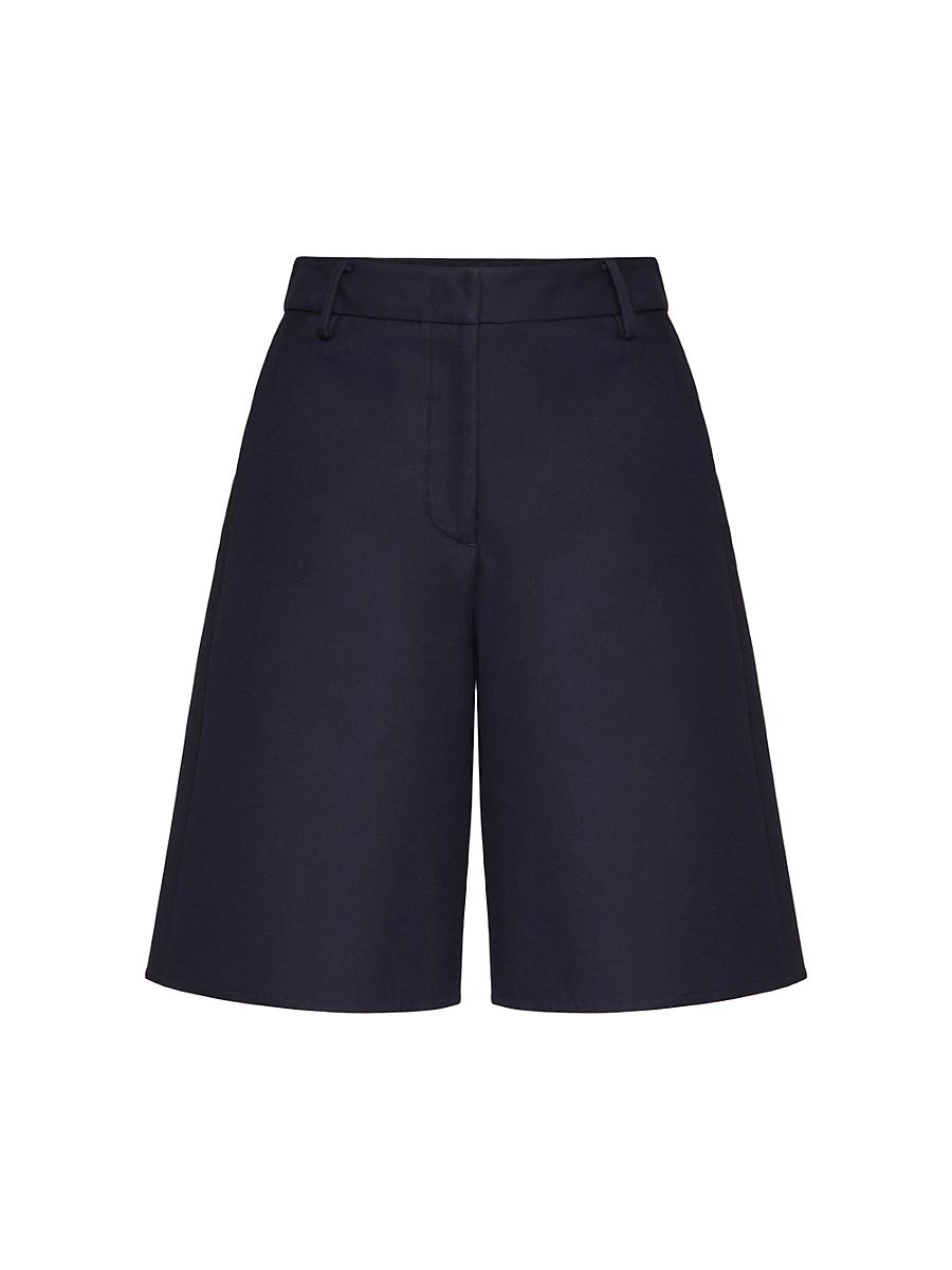 Womens Light Double Splittable Gabardine Bermuda Shorts Product Image