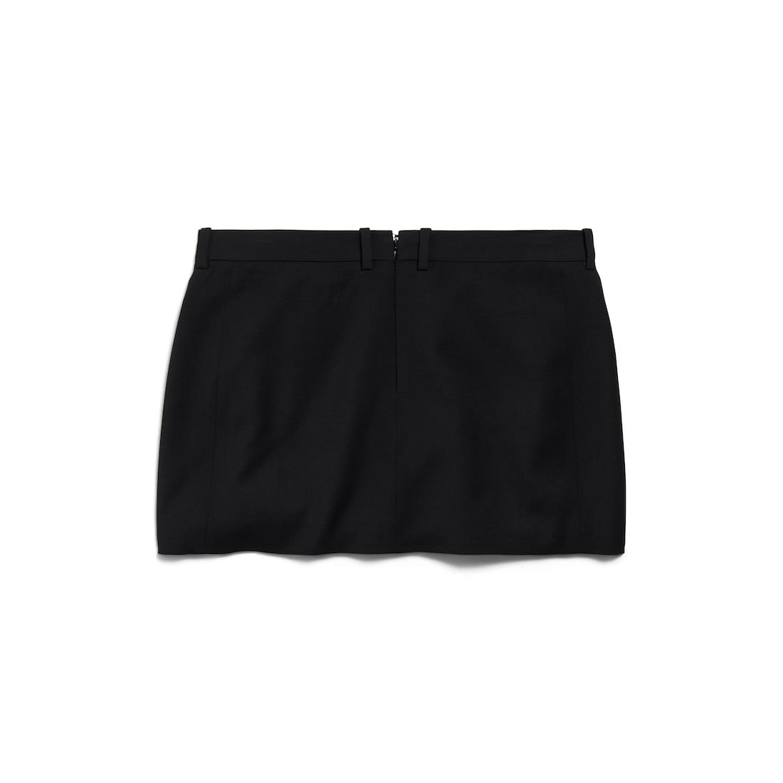 Women's Tailored Mini Skirt in Black Product Image