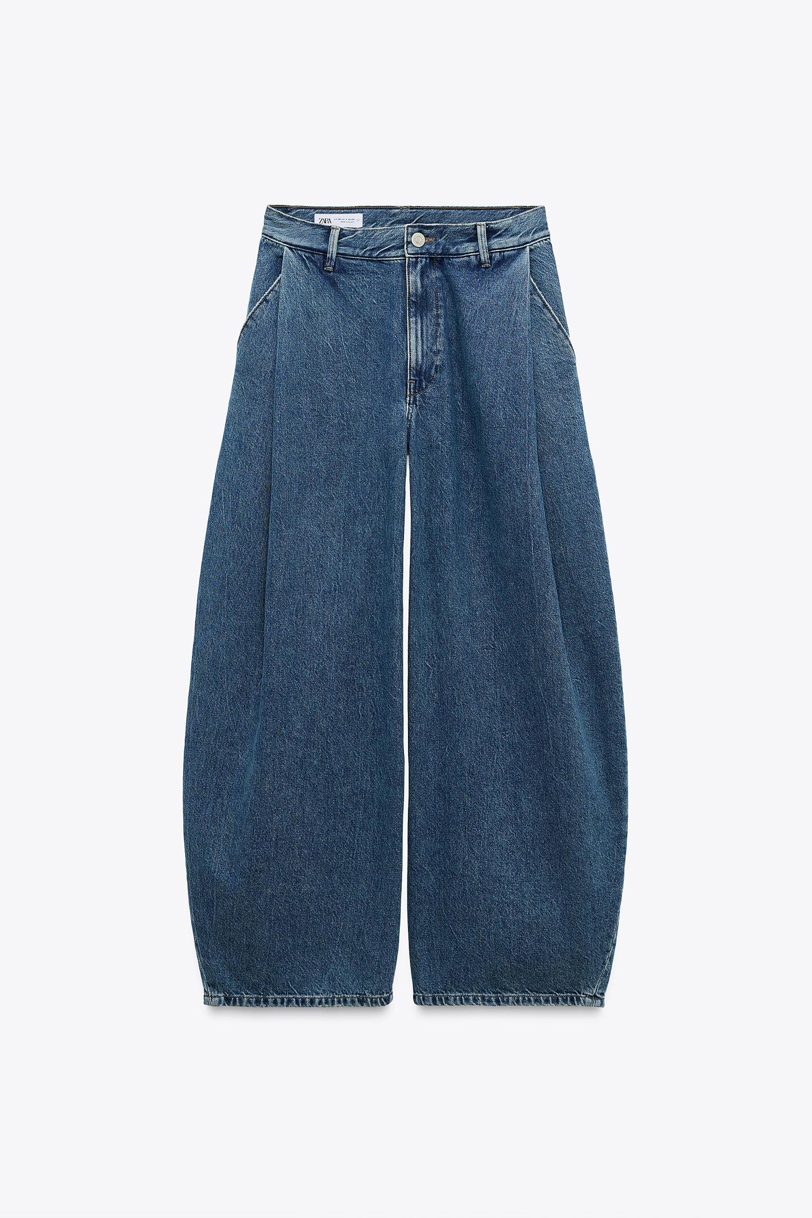 TRF LOW-RISE PLEATED JEANS Product Image