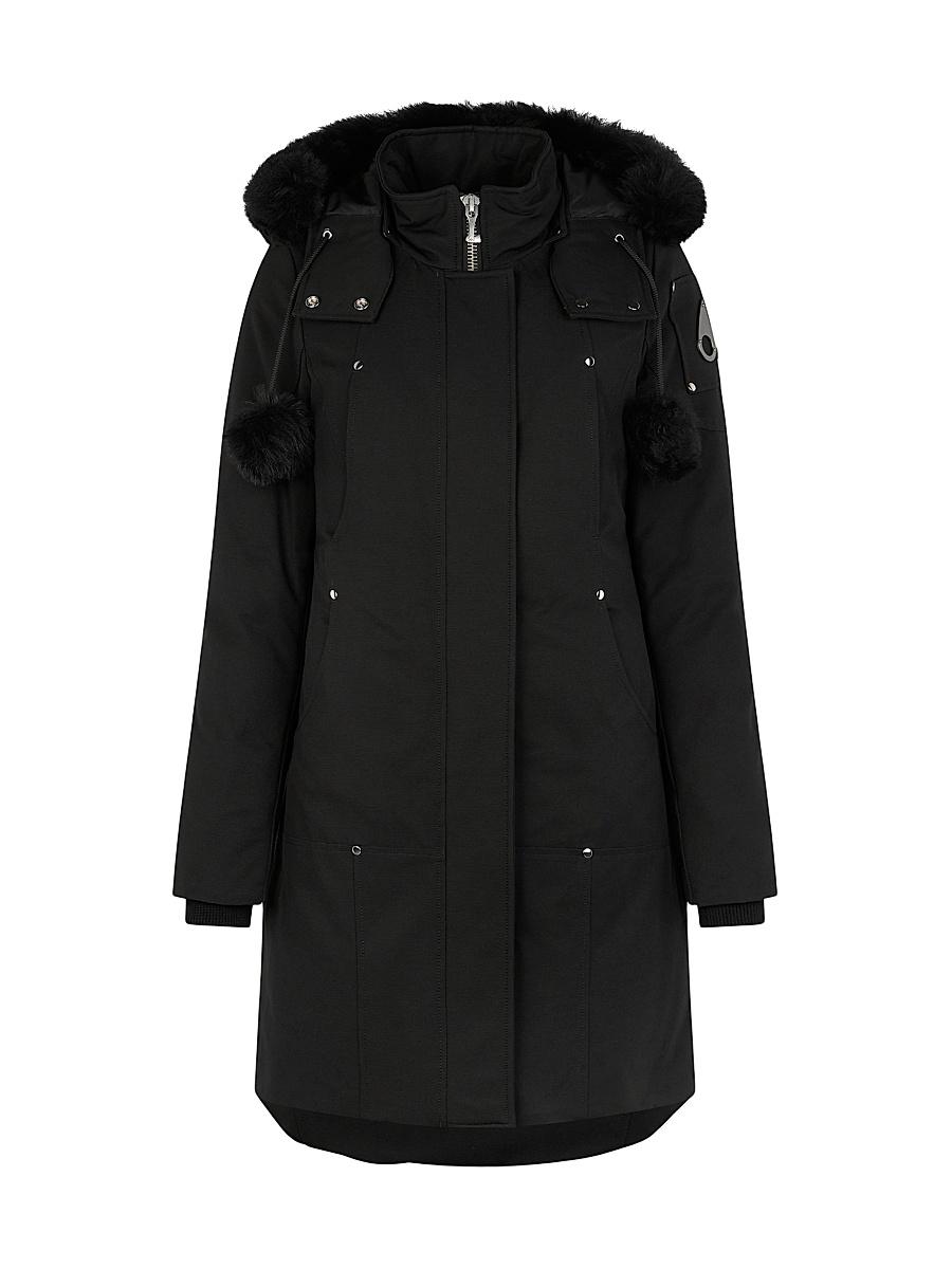 Womens Stirling Shearling-Trim Parka Product Image