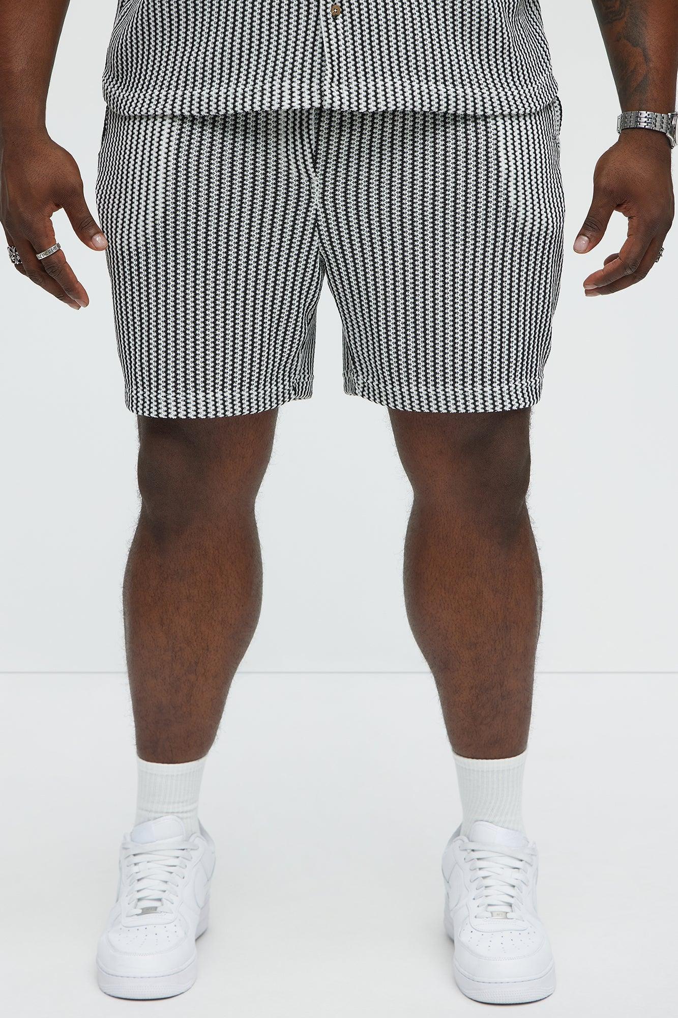 Summit Drawstring Zig Zag Shorts - Grey/combo Product Image