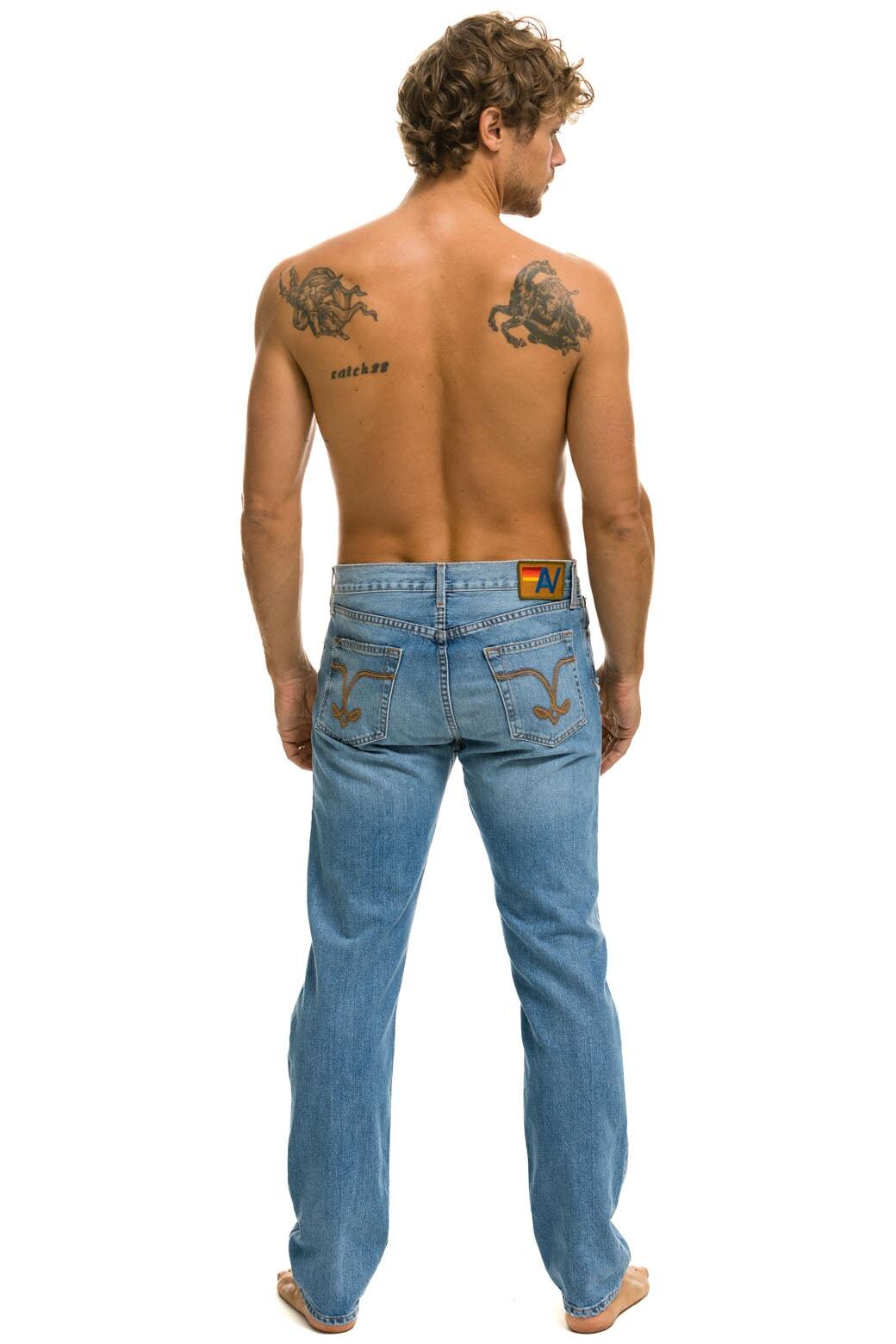 MEN'S CLASSIC STRAIGHT LEG DENIM JEAN - SUPER LIGHT Male Product Image