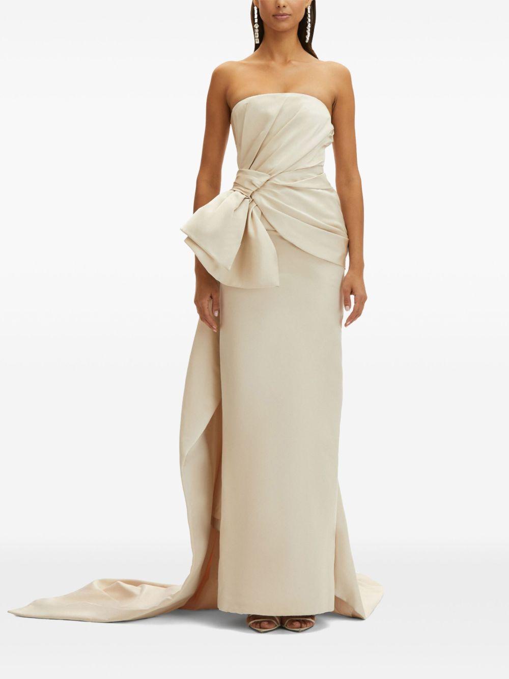 Bow Detail trumpet gown Product Image