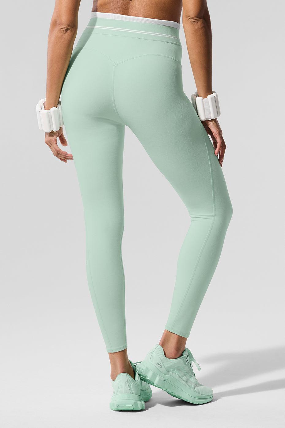 Airbrush High-Waist 7/8 Better Together Legging - Spearmint/White Female Product Image