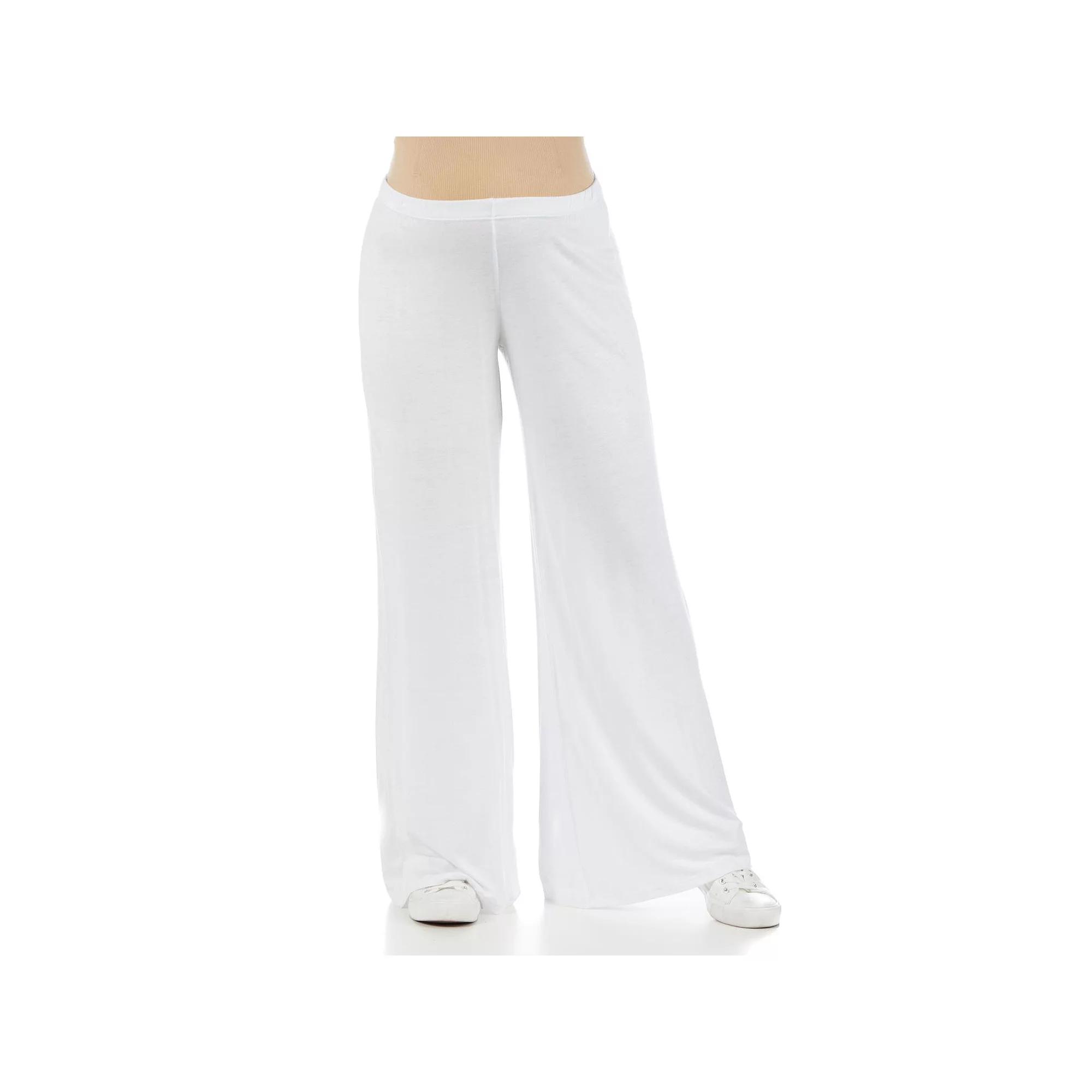 Maternity 24Seven Comfort Apparel Palazzo Lounge Pants, Women's,  Product Image