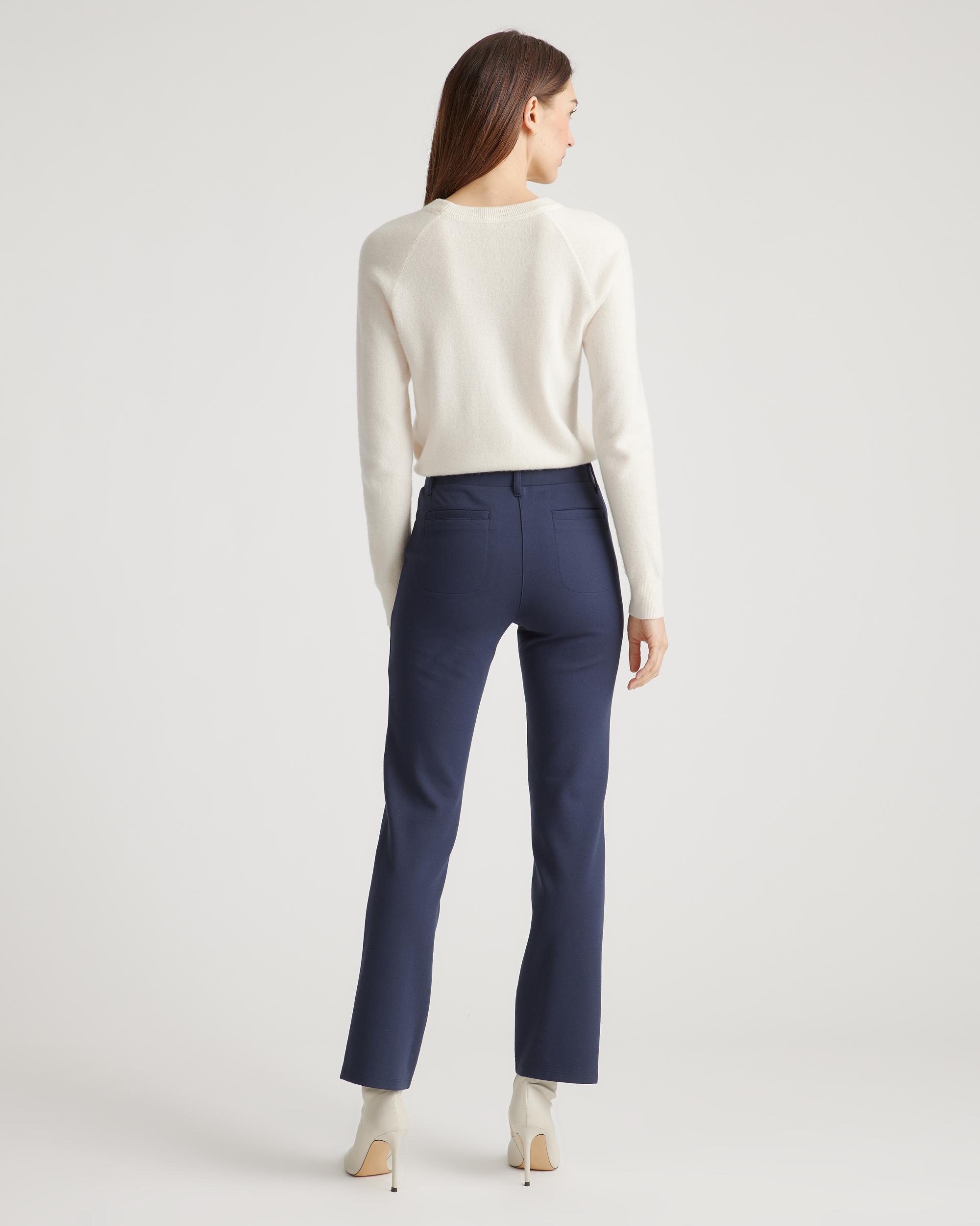 Quince | Women's Ultra-Stretch Ponte Straight Leg 4-Pocket Pants Rayon Product Image