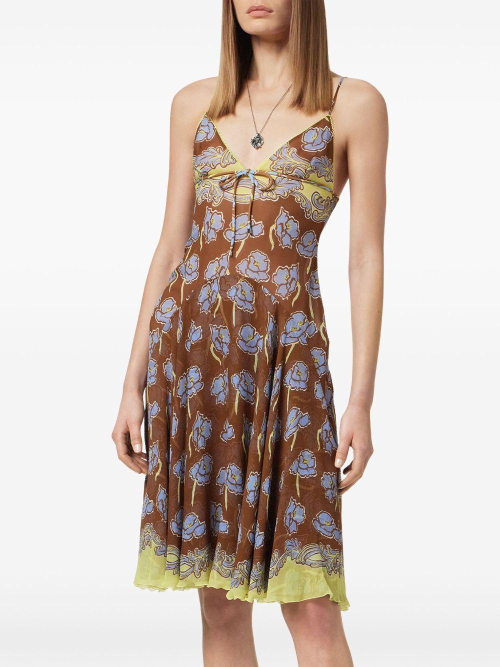 Poppies foulard midi dress Product Image