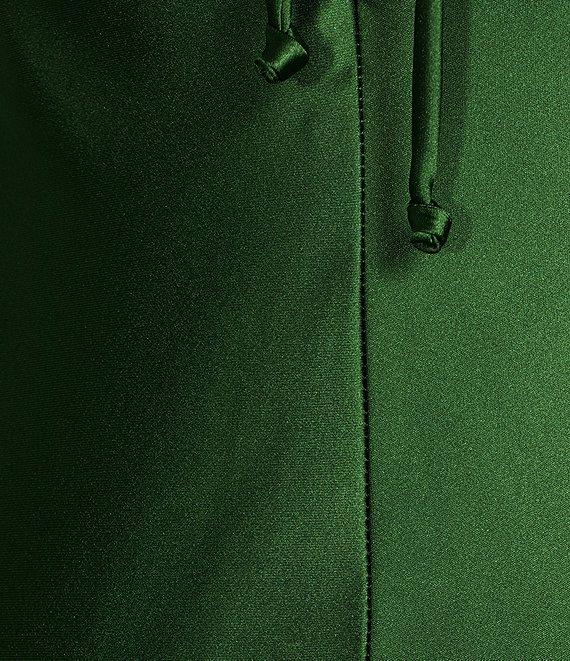 Morgan & Co. Satin Halter Neck Long Dress Product Image