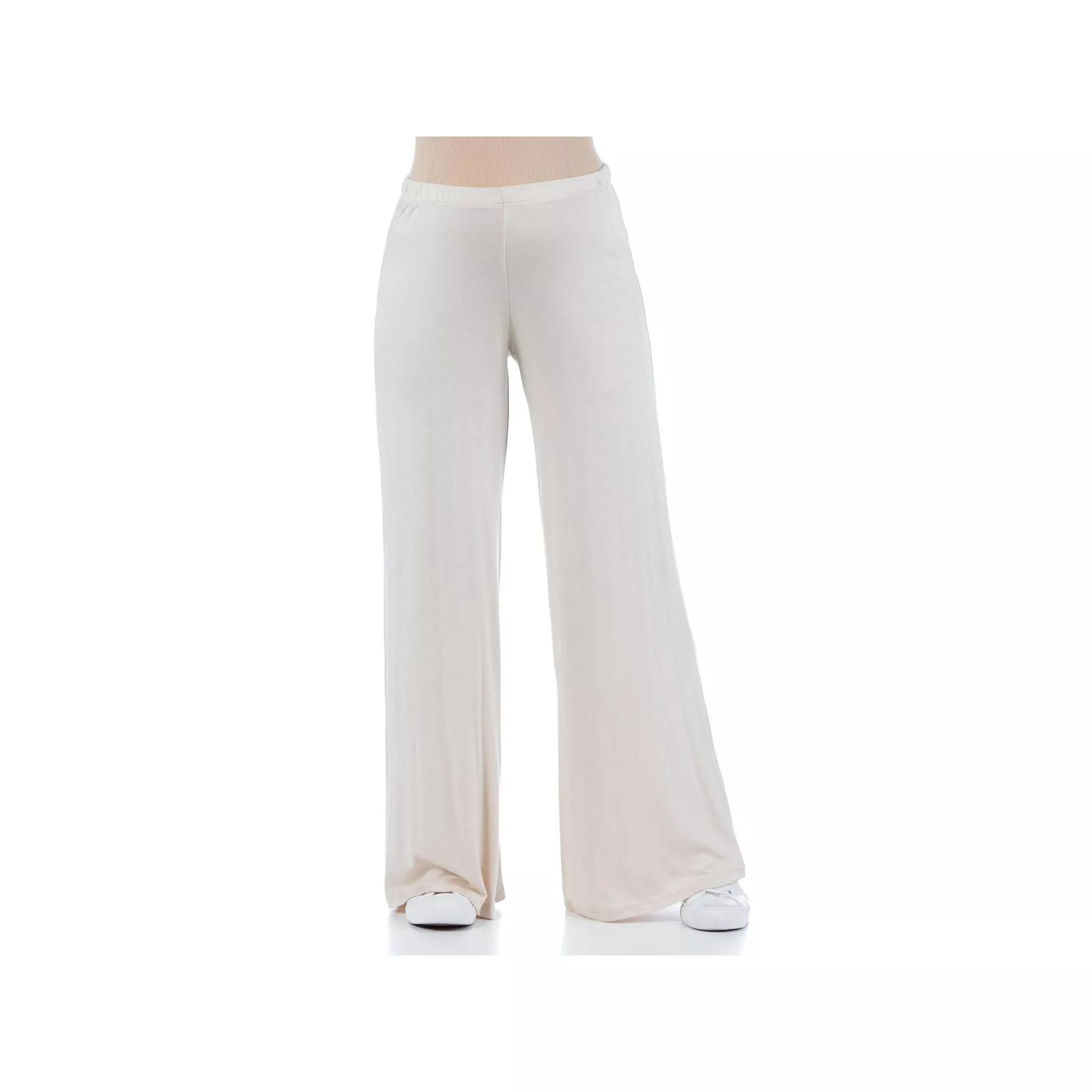 Maternity 24Seven Comfort Apparel Palazzo Lounge Pants, Women's,  Product Image