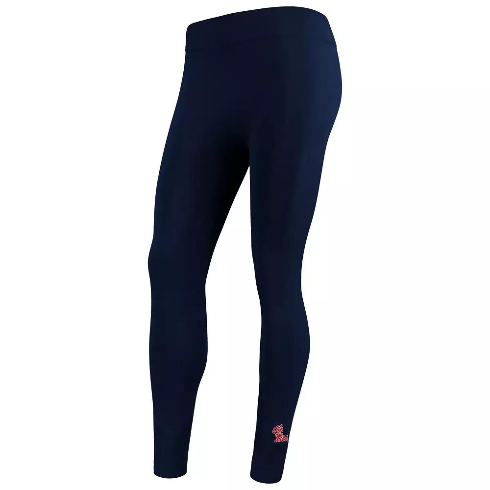 Women's ZooZatz Navy Ole Miss Rebels Fleece Leggings, Size: Small/Medium, Blue Product Image