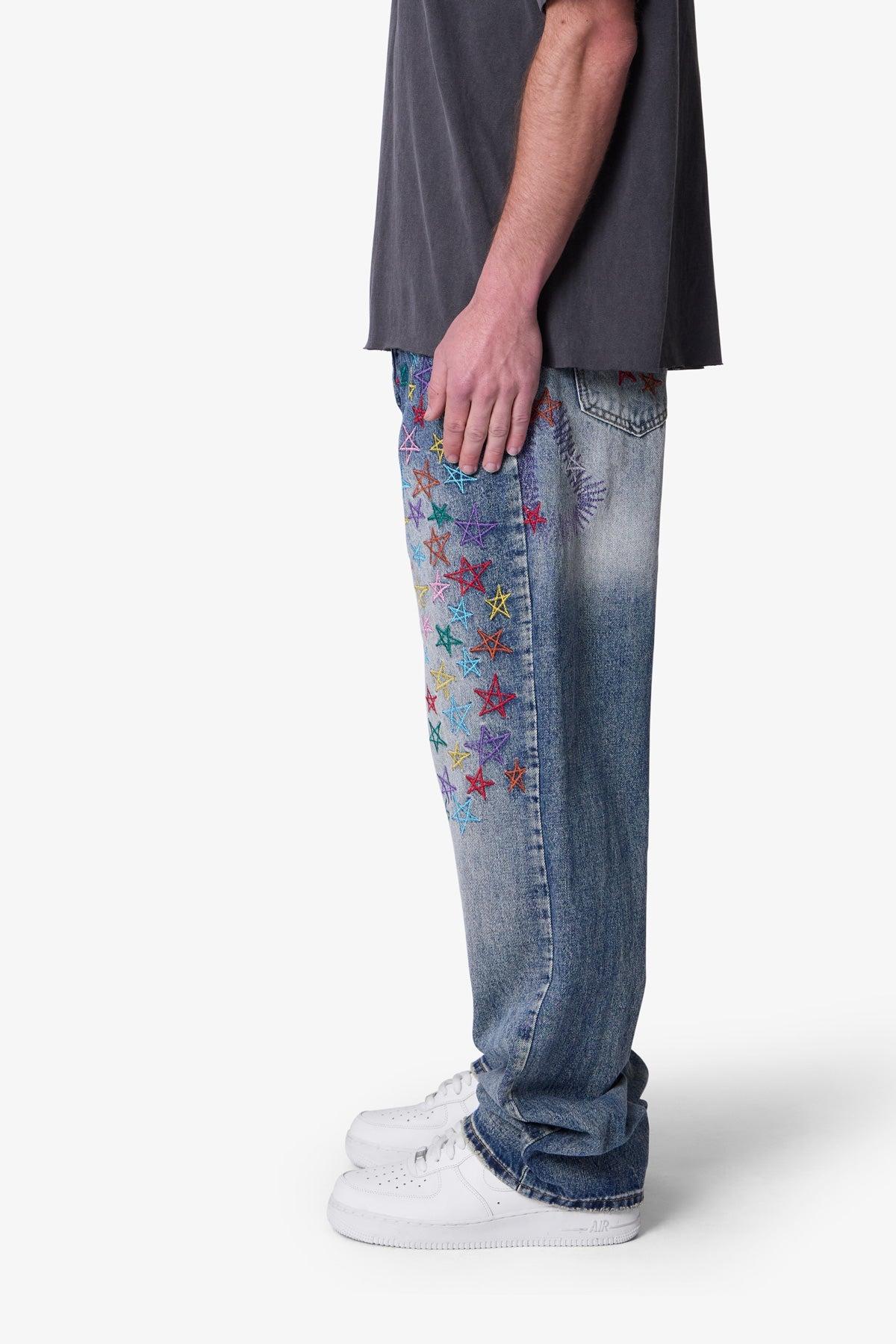 Ultra Baggy Star Denim - Vintage Blue Product Image