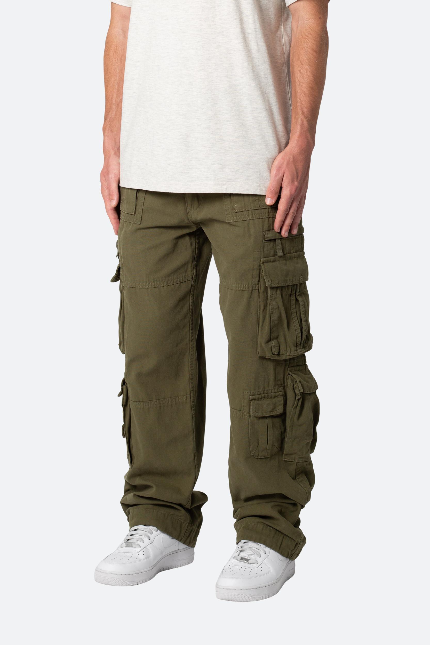 Military Cargo Pants - Olive Product Image