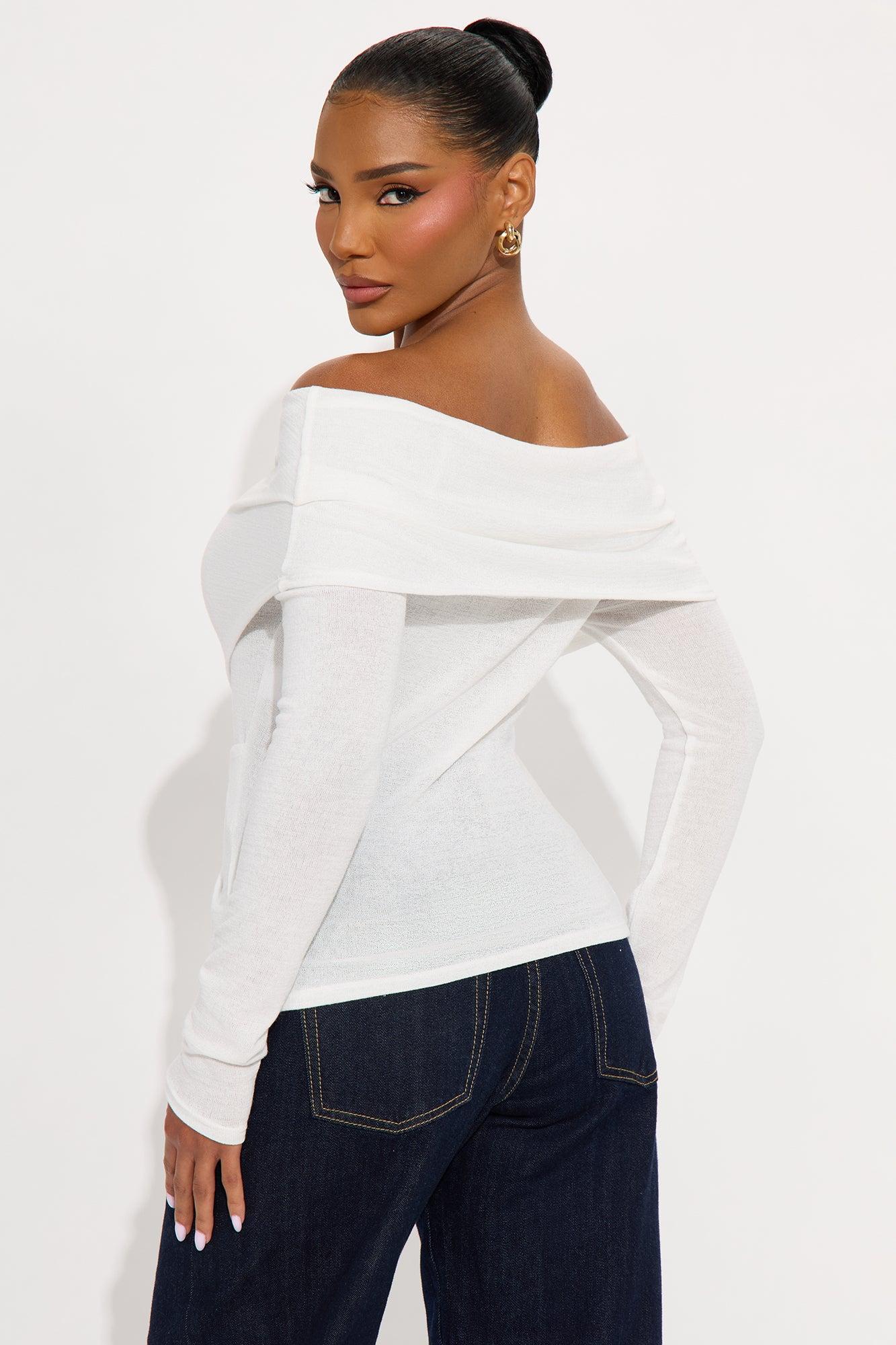 Lovers Takeover Long Sleeve Top - Ivory Female Product Image