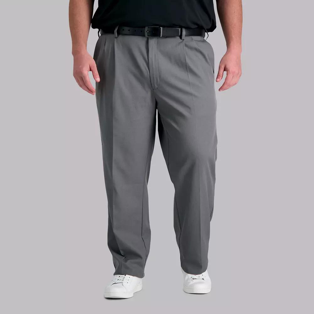 Big & Tall Haggar® Cool Right® Classic-Fit Pleated Performance Flex Pants, Men's,  Product Image