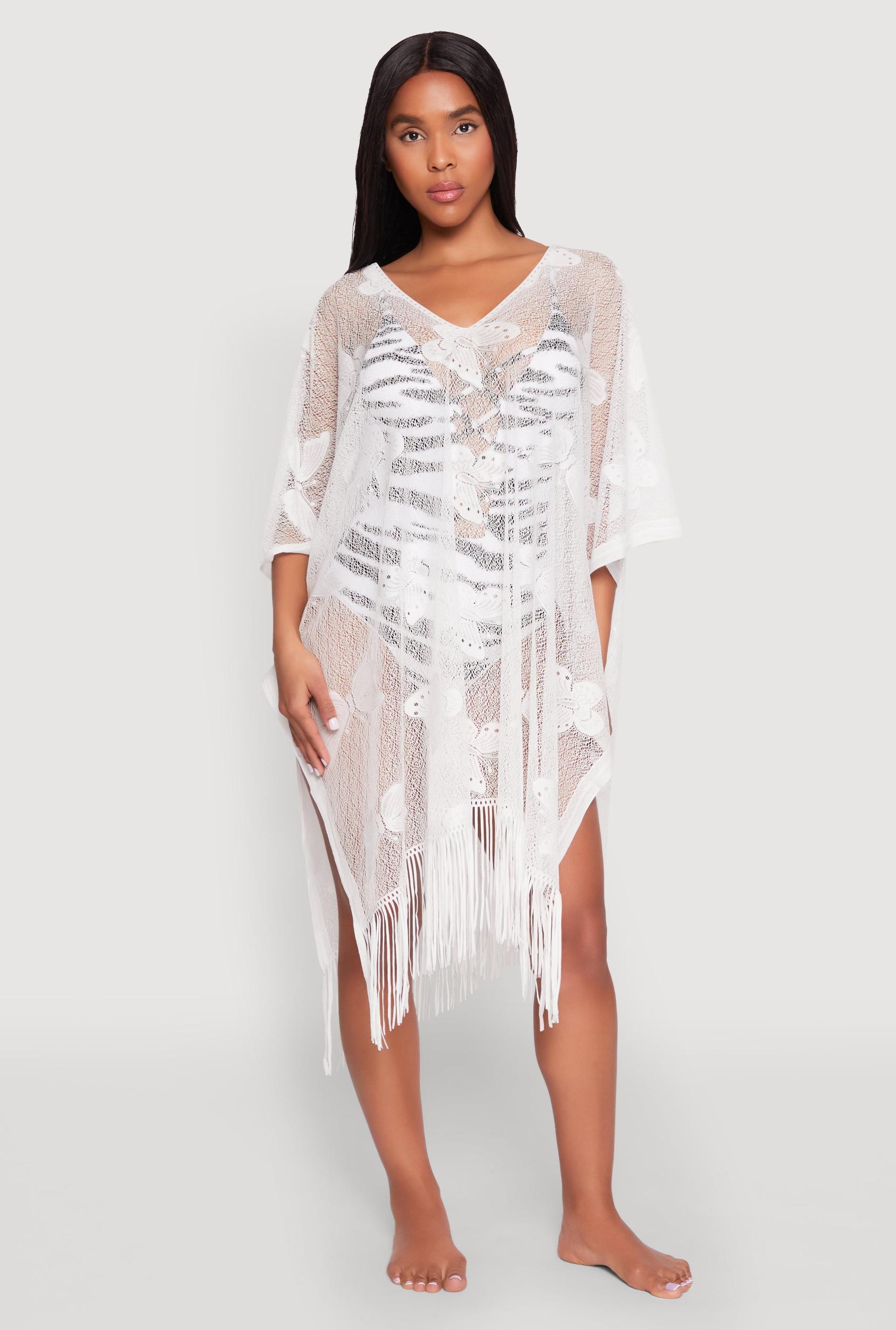 Butterfly Fringe Swim Cover Up Female Product Image