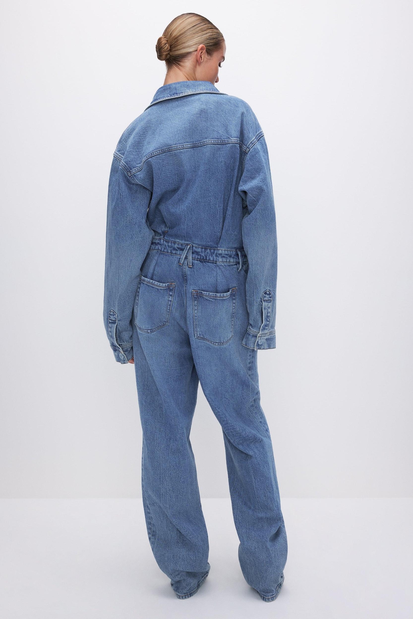OVERSIZED DENIM JUMPSUIT | INDIGO599 Product Image
