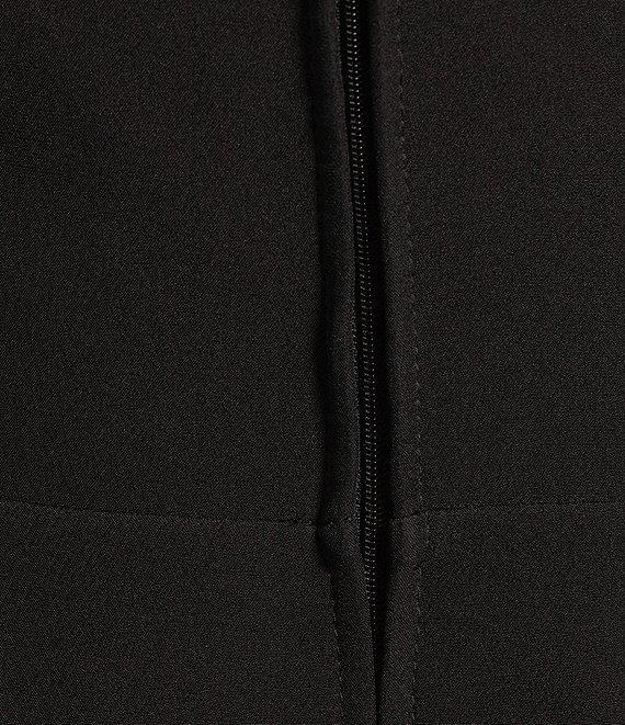 City Vibe Square Neck Spaghetti Strap Ric Rac Tank Trim Tiered Dress Product Image