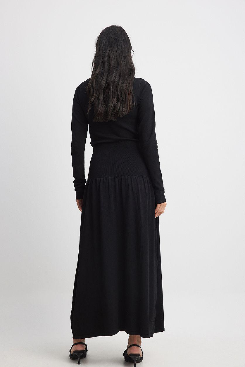 Knitted Waist Detail Maxi Dress Product Image