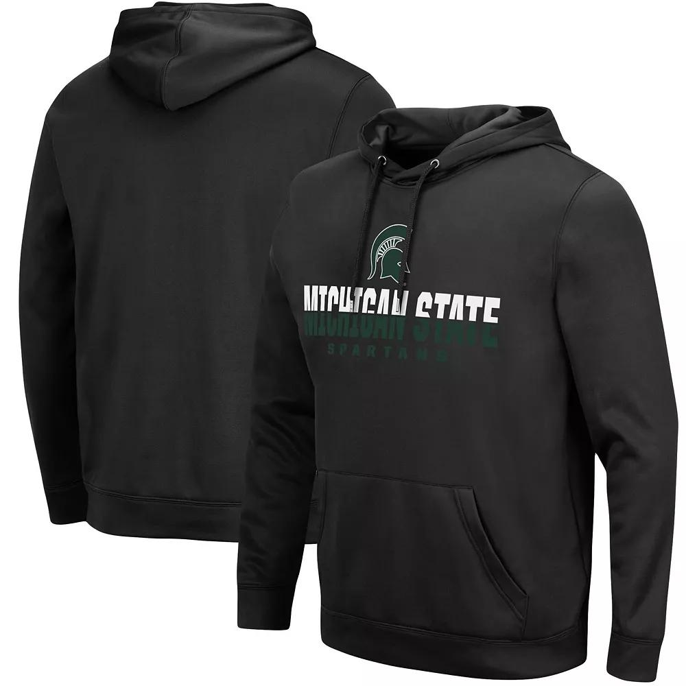Men's Colosseum Black Michigan State Spartans Lantern Pullover Hoodie,  Product Image