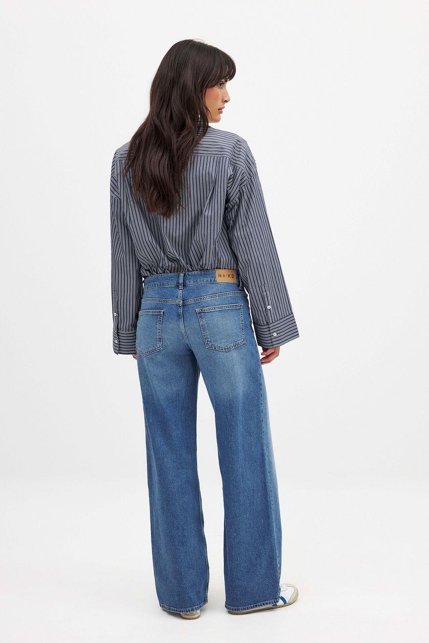 Low Waist Wide Leg Denim Product Image