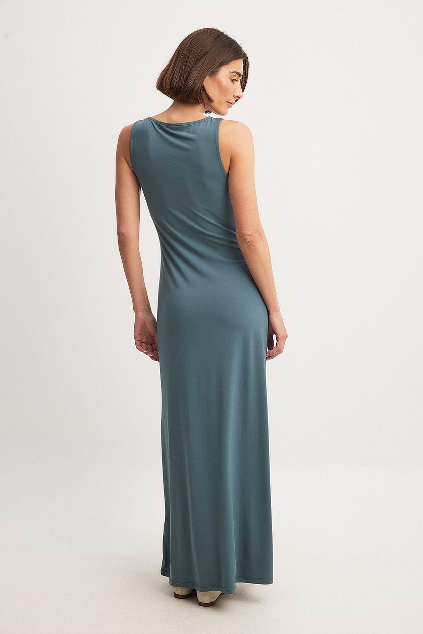 Scooped Neck Maxi Tank Dress Product Image