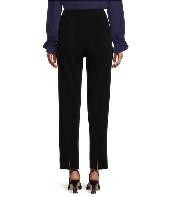 Ming Wang Knit Cropped Pull-On Tailored Fit Pant Product Image