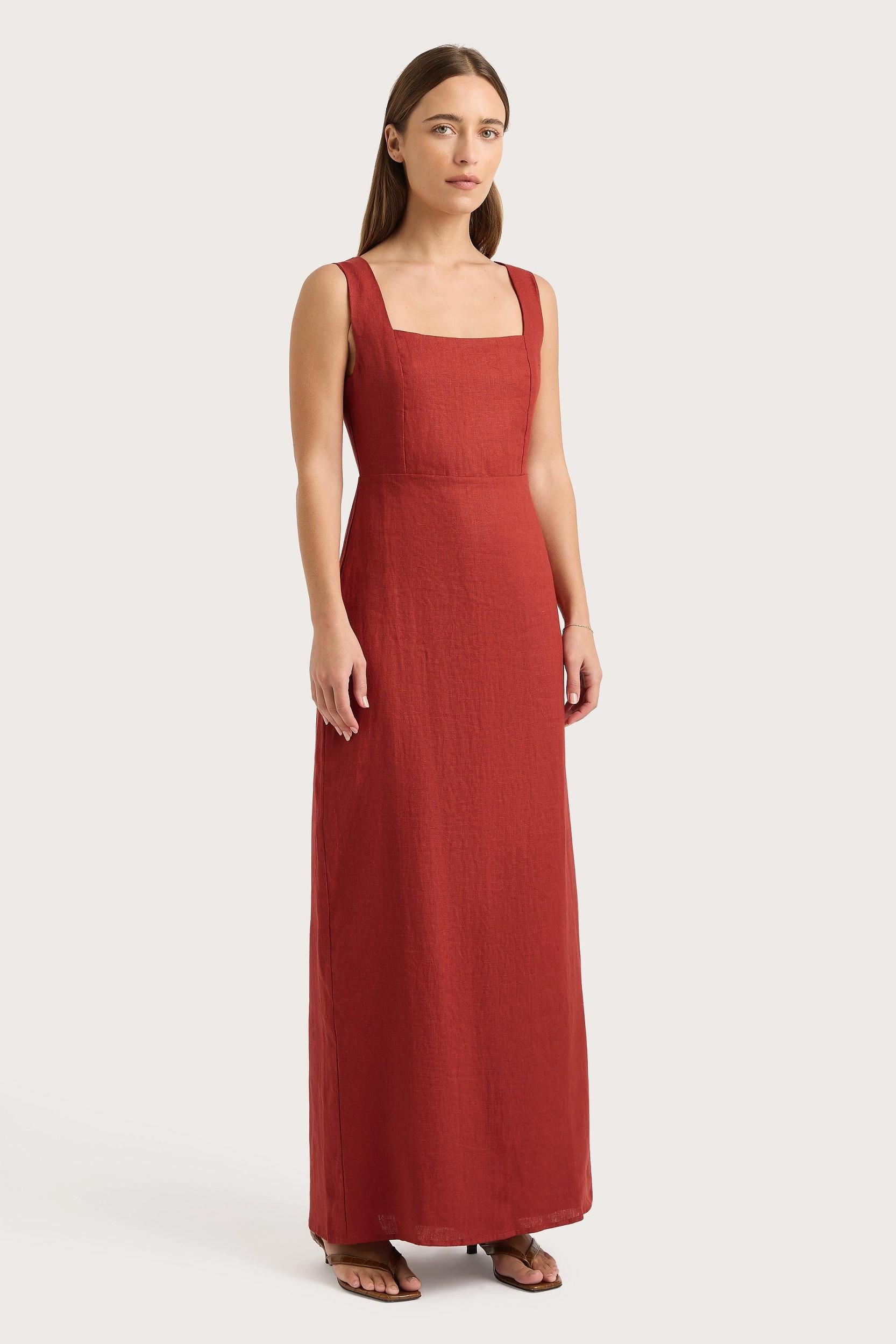 Lais Midi Dress Garnet - Final Sale Product Image