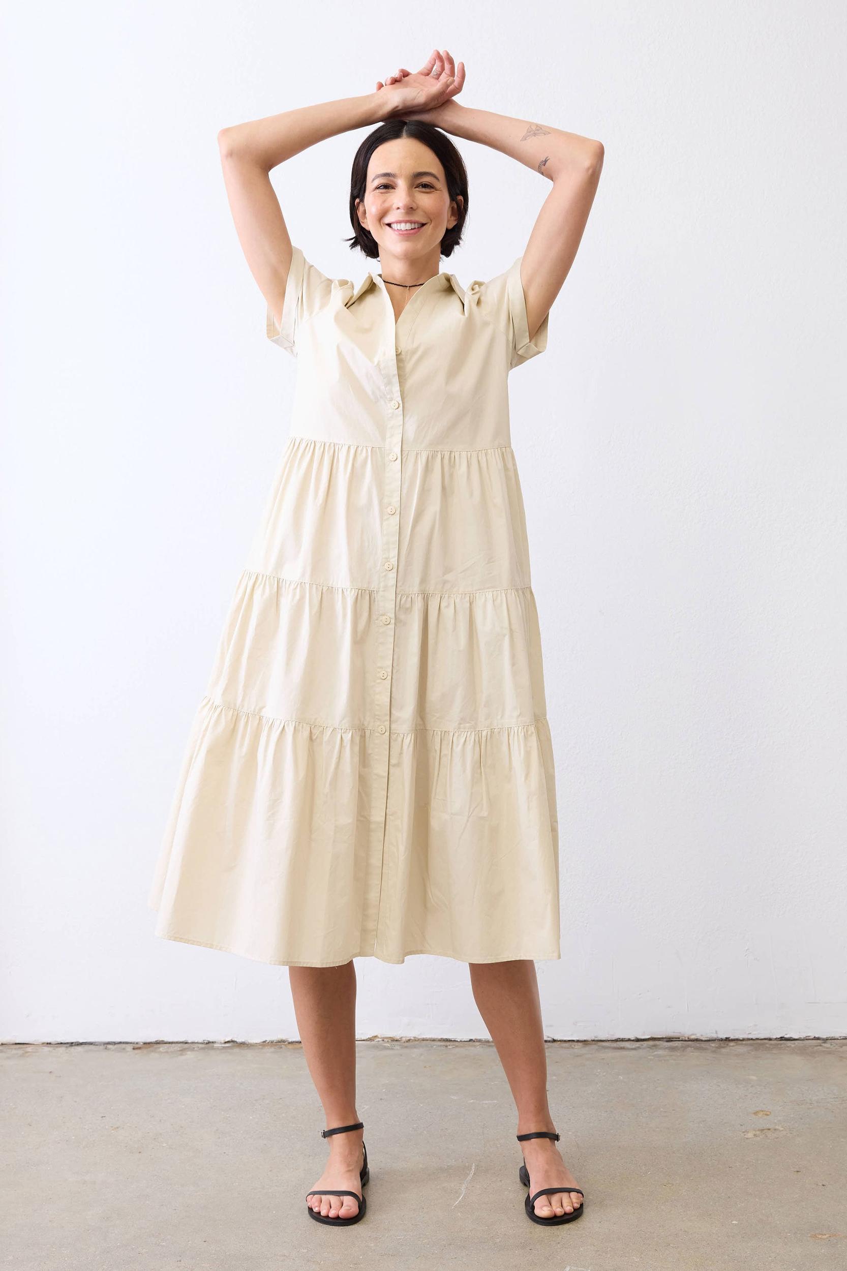 Breaking Free Long Poplin Dress Product Image
