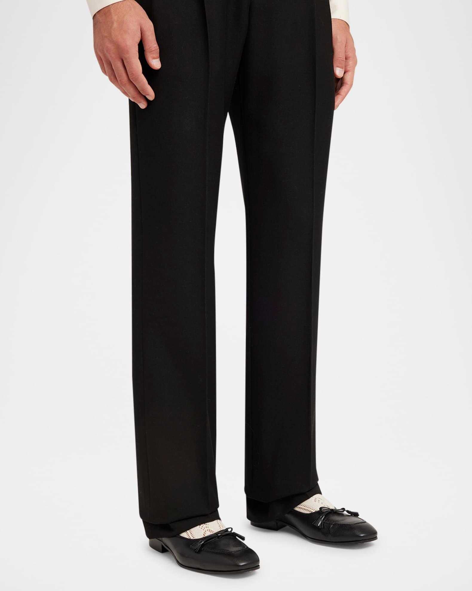 Men's VLogo-Heel Leather Flats Product Image