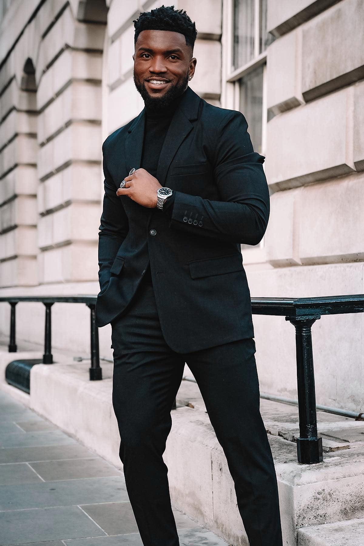 The Modern Stretch Suit Jacket - Black Product Image