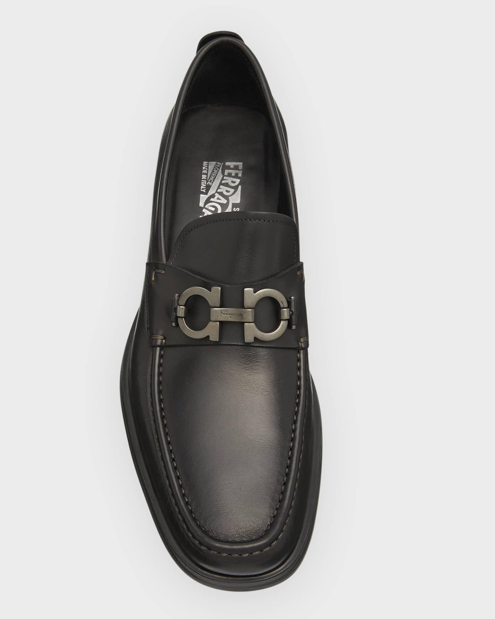 Men's David Leather Lug-Sole Loafers Product Image