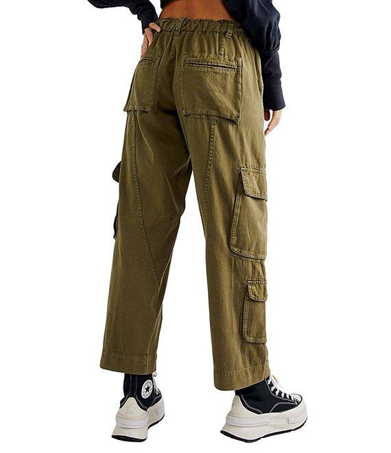 Free People Tahiti Low Rise Straight Leg Cargo Pants Product Image