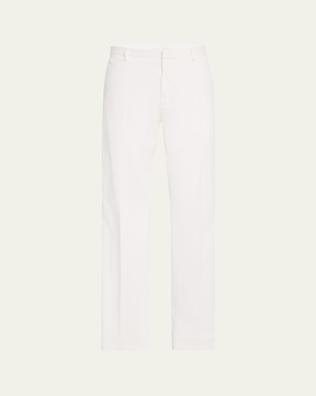 Mens Premium Cotton Flat-Front Pants Product Image