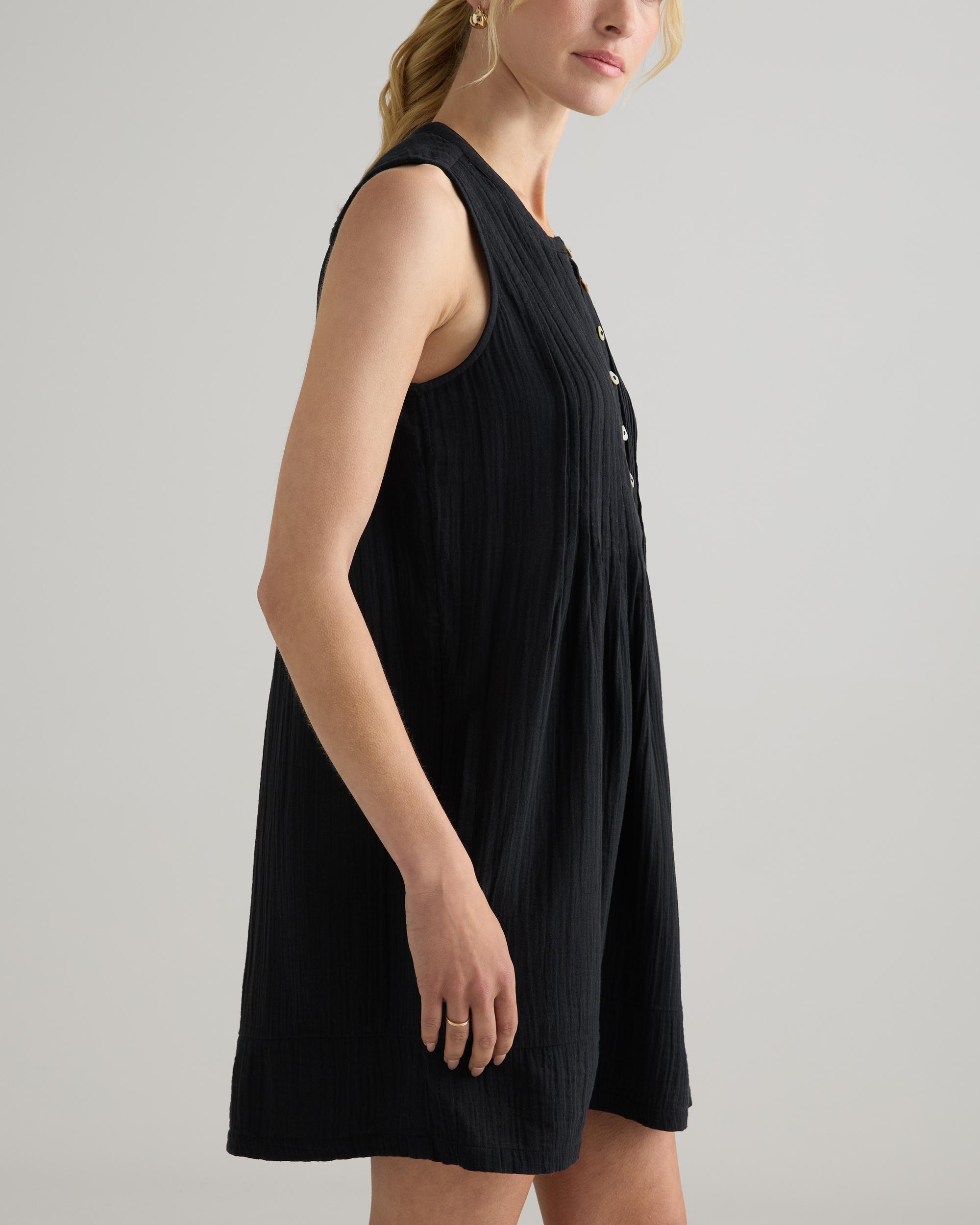 Quince | Women's Gauze Sleeveless Swing Dress Organic Cotton Product Image