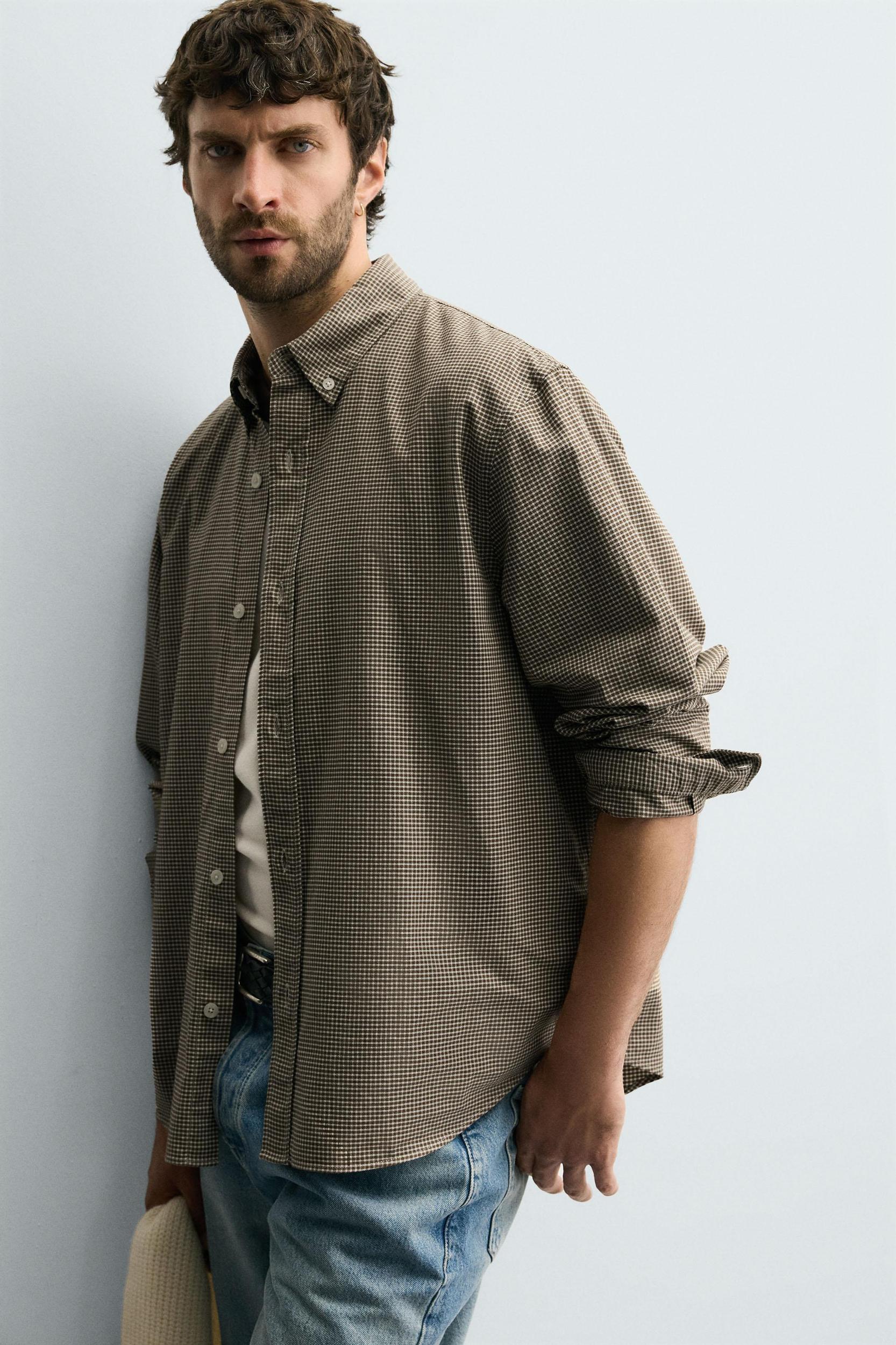 REGULAR FIT PLAID SHIRT Product Image